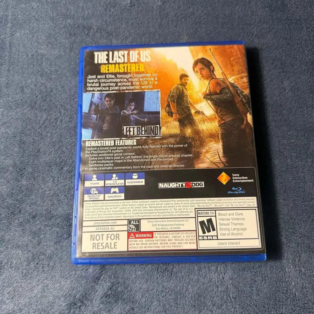The Last of Us Remastered for PlayStation 4